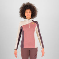 FEDERA HALF-ZIP W FLEECE DECO PINK/OATMEAL/HUCKLEB. | 2532022-031 2026