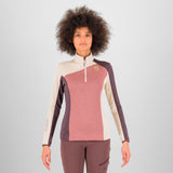 FEDERA HALF-ZIP W FLEECE DECO PINK/OATMEAL/HUCKLEB. | 2532022-031 2026