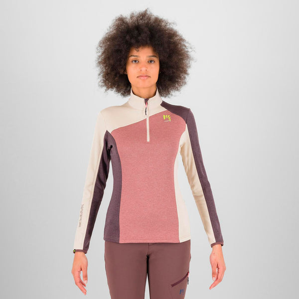 FEDERA HALF-ZIP W FLEECE DECO PINK/OATMEAL/HUCKLEB. | 2532022-031 2026