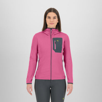 ANTERMOIA HOODIE W FLEECE  PINK POWER/WOODL.GRAY | 2532094-081  2026-27