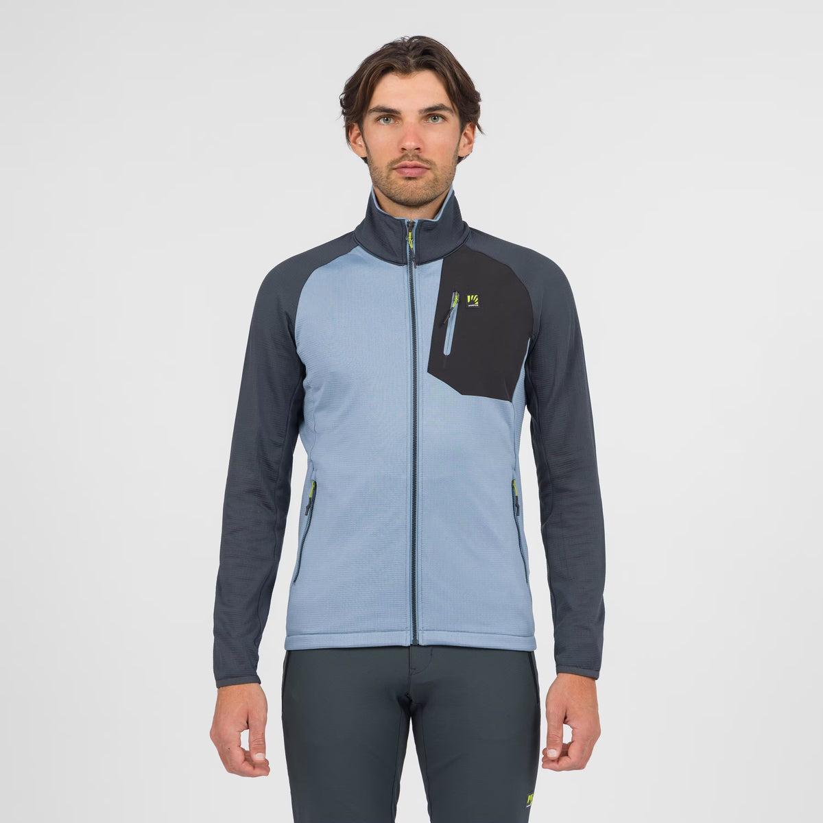 POLAIRE ODLE EVO À FERMETURE ÉCLAIR INTÉGRALE     : BLEU WINDW/GRIS BOIS | 2531123-900    2027