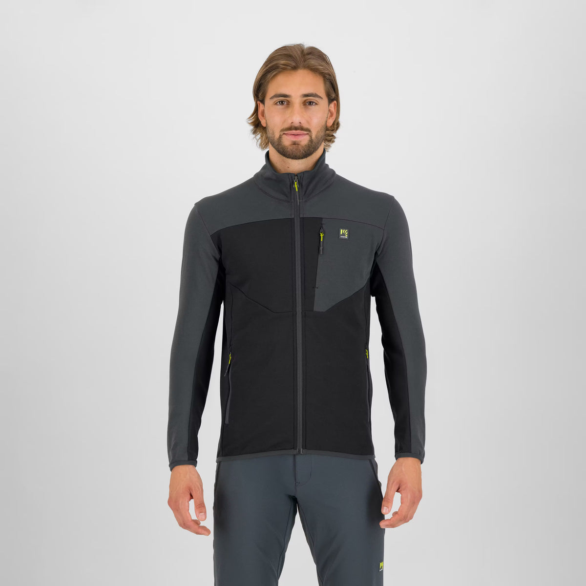 POLAIRE BIGONTINA À FERMETURE ÉCLAIR INTÉGRALE  NOIR/BOIS GRIS | 2531124-401n   2027