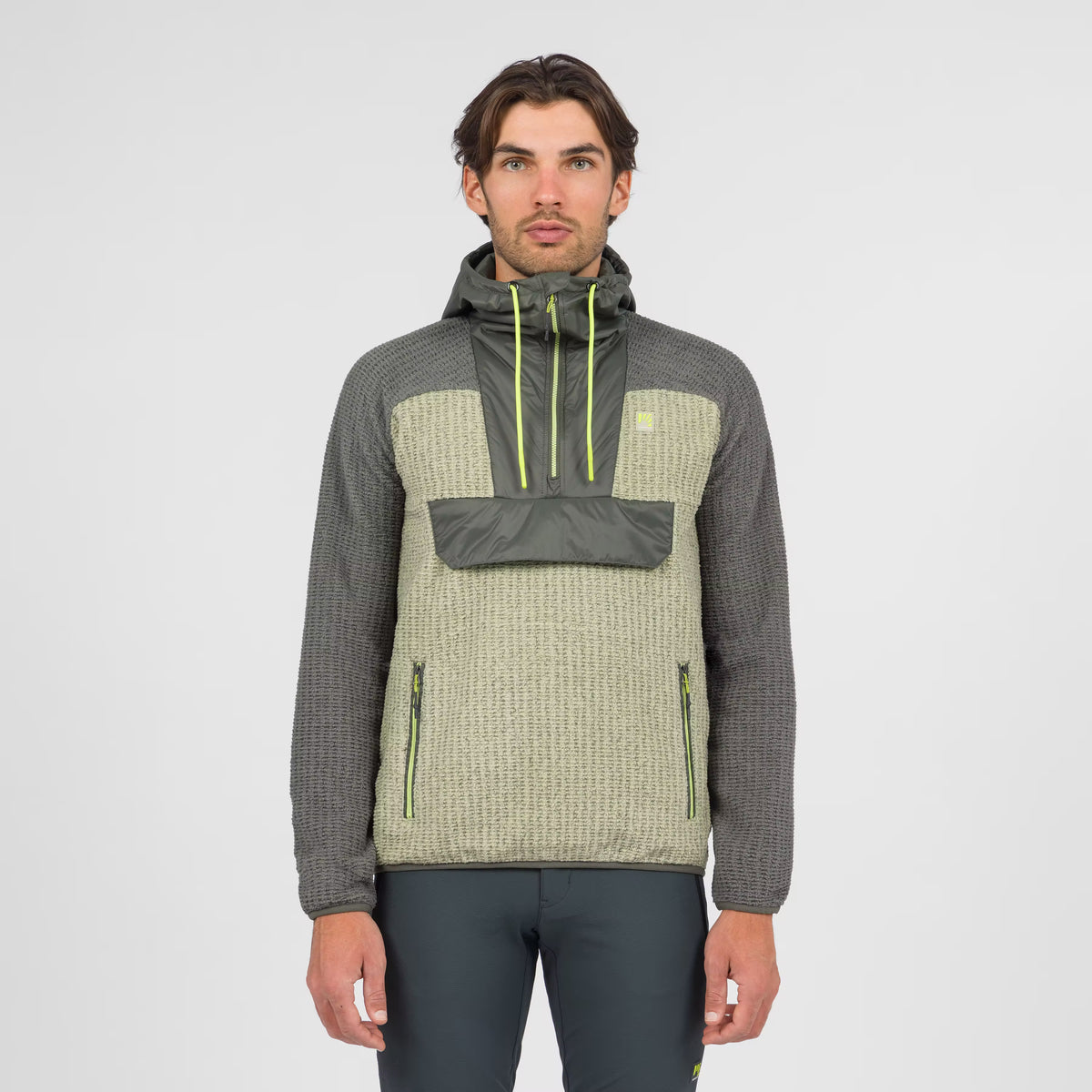 ROCCHETTA VOGUE SWEAT À CAPUCHE DEMI-ZIP POLAIRE  THÉ/RICIN/KAMBABA | 2531128-062   2027
