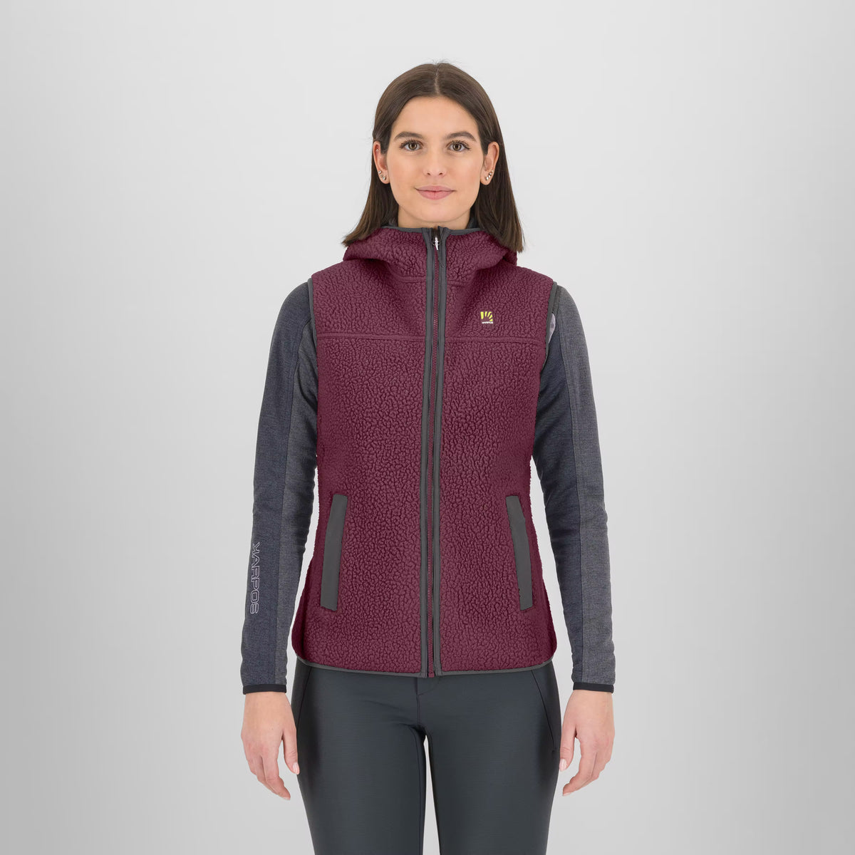 Sweat à capuche rétro MOIAZZA avec gilet   CRIMSON/FUMÉ | 2532078-080    2026-27