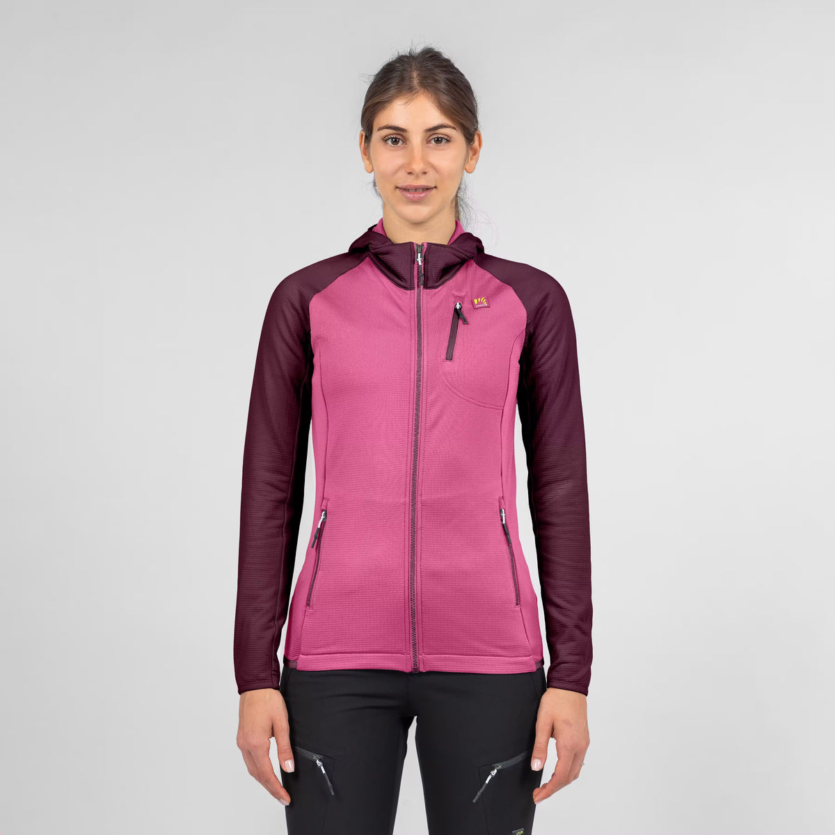 ODLE EVO W SWEAT À CAPUCHE POLAIRE À FERMETURE ÉCLAIR INTÉGRALE  POUVOIR ROSE/CRIMSON | 2532122-081   2027