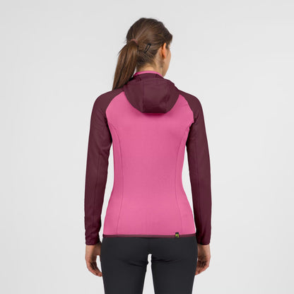ODLE EVO W SWEAT À CAPUCHE POLAIRE À FERMETURE ÉCLAIR INTÉGRALE  POUVOIR ROSE/CRIMSON | 2532122-081   2027