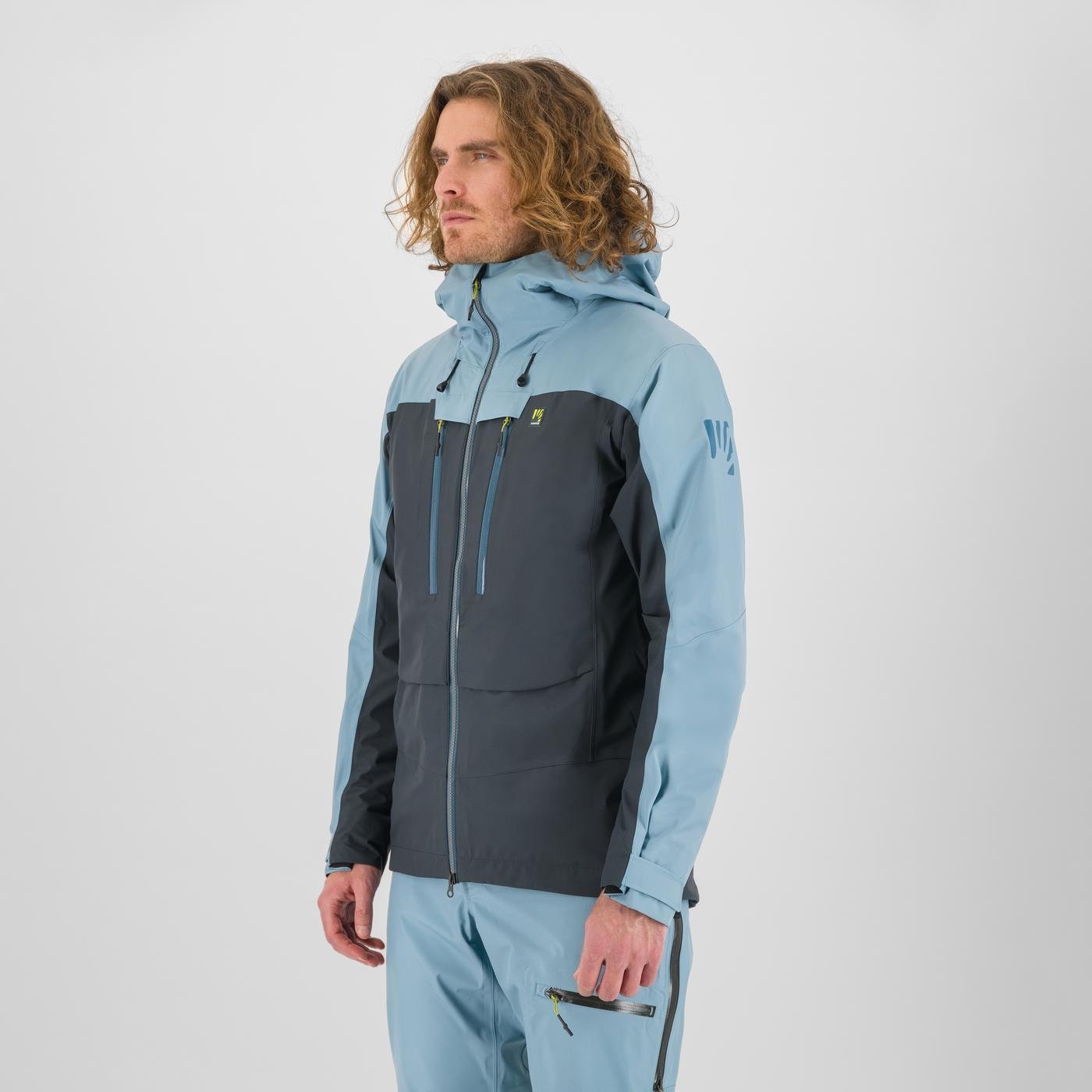 MIDI SHELL JACKET WOODL.GRAY/SMOKE BLUE | 2511019-008 2025-26