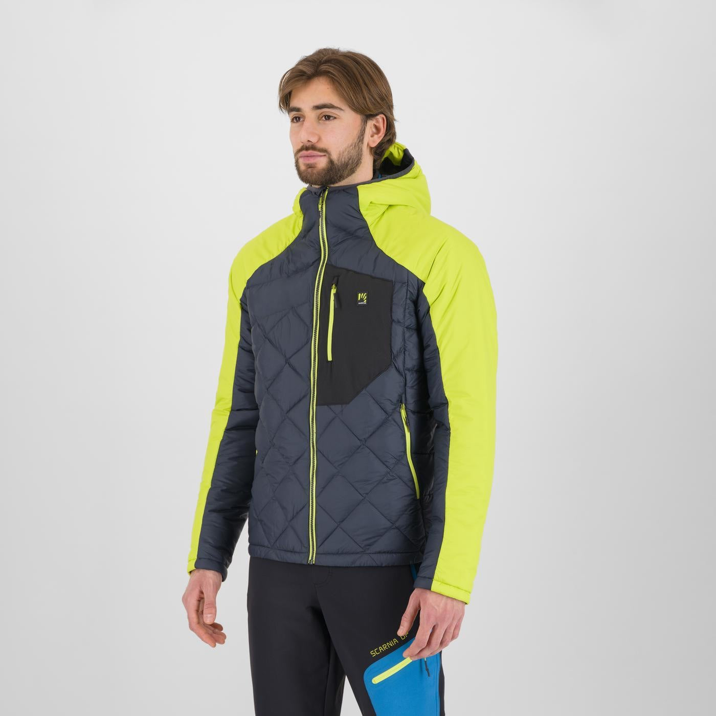 LASTEI UP JACKET WOODL.GRAY/ACID LIME | 2511044-038  2026