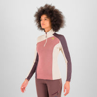 FEDERA HALF-ZIP W FLEECE DECO PINK/OATMEAL/HUCKLEB. | 2532022-031 2026