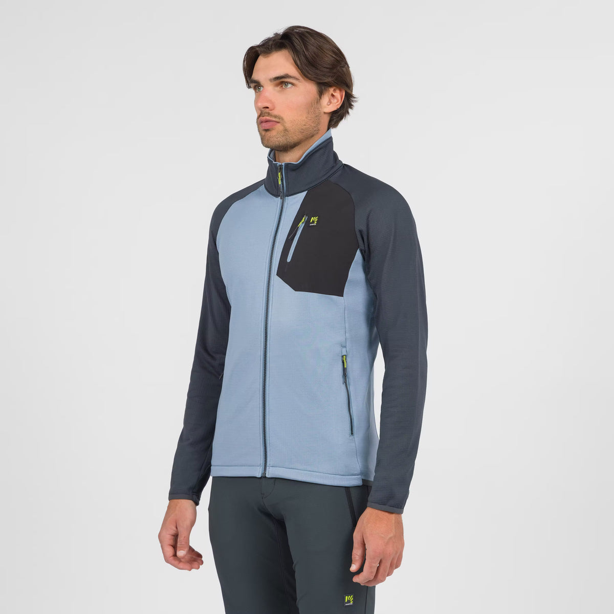 POLAIRE ODLE EVO À FERMETURE ÉCLAIR INTÉGRALE     : BLEU WINDW/GRIS BOIS | 2531123-900    2027