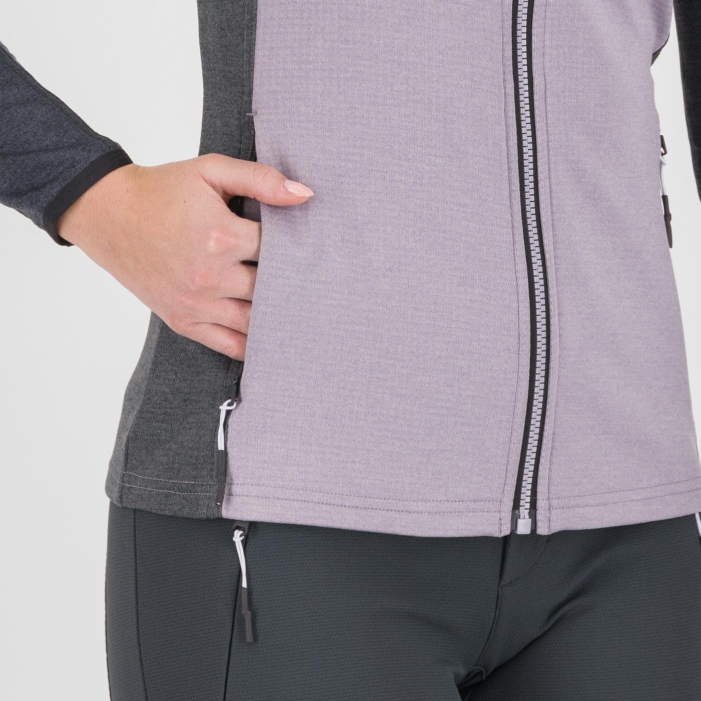 FEDERA FULL-ZIP W FLEECE  LAVANDE/NOIR/BOIS GRIS | 2532023-048     2026