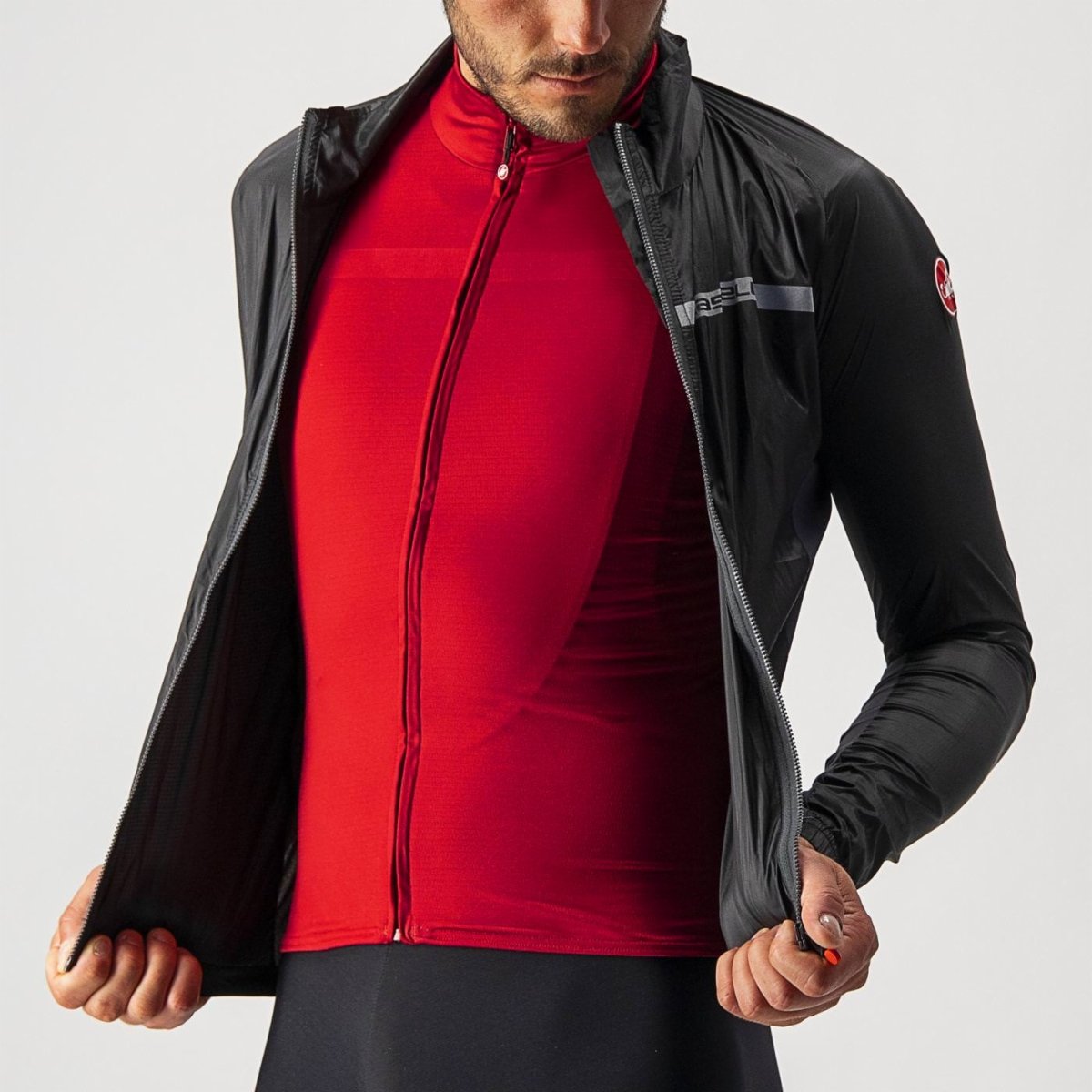 VESTE STRETCH SQUADRA    Couleur : NOIR CLAIR/GRIS FONCÉ  | 4521511-085    2026