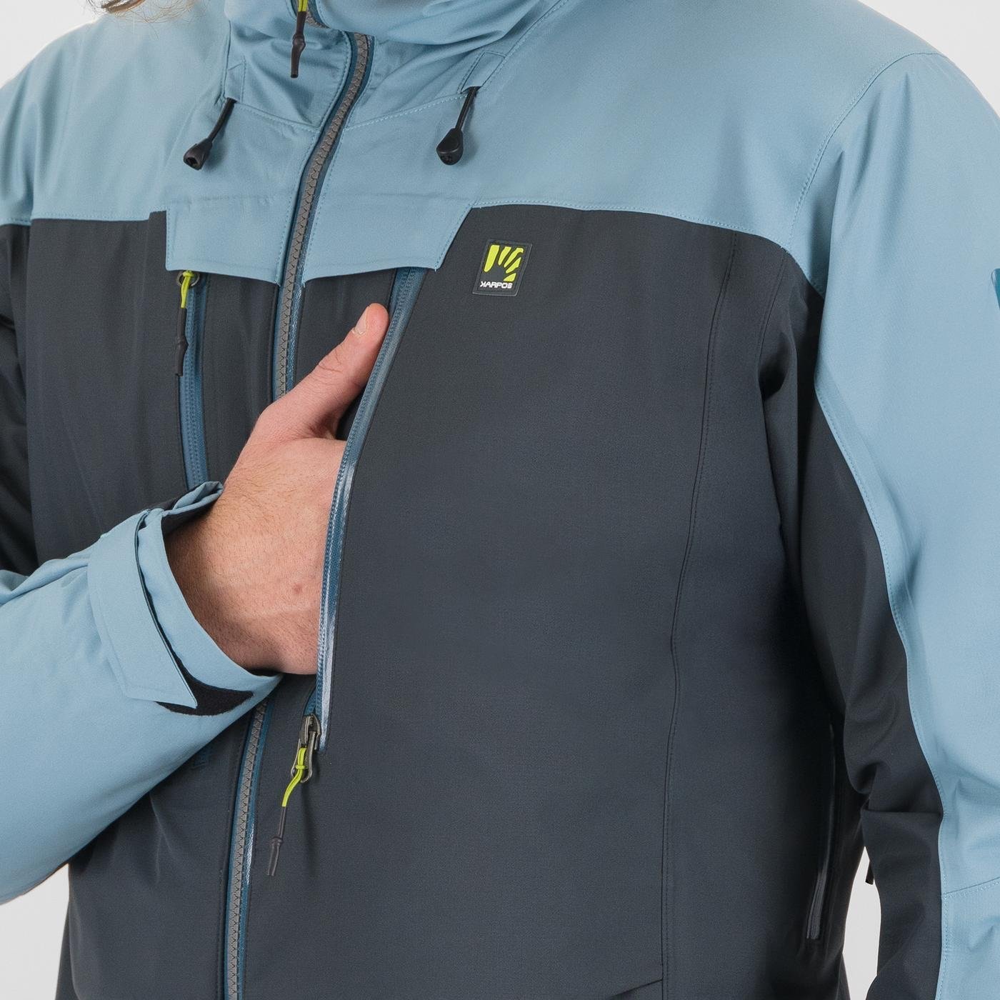 MIDI SHELL JACKET WOODL.GRAY/SMOKE BLUE | 2511019-008 2025-26