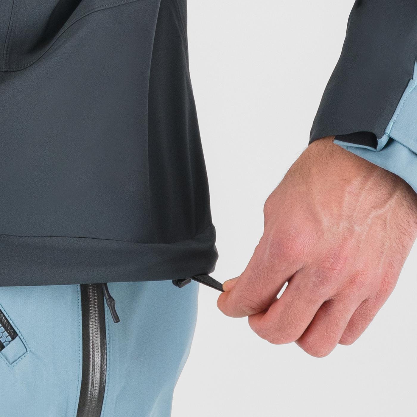 MIDI SHELL JACKET WOODL.GRAY/SMOKE BLUE | 2511019-008 2025-26