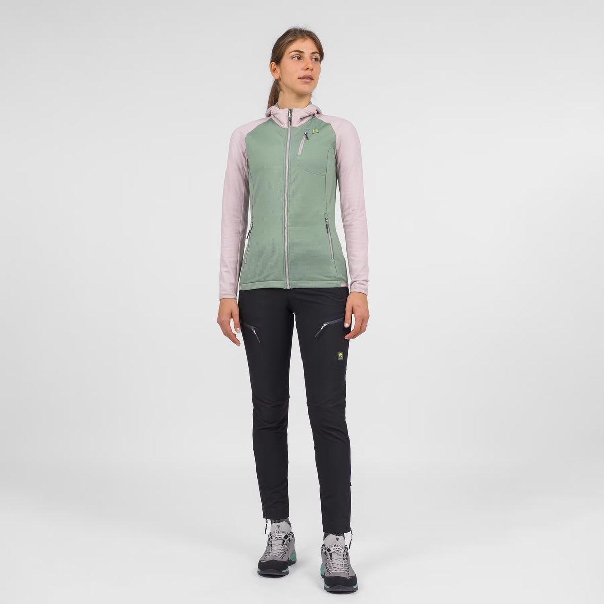 ODLE EVO W SWEAT À CAPUCHE POLAIRE À FERMETURE ÉCLAIR INTÉGRALE  HAIE/LILAS | 2532122-058   2027