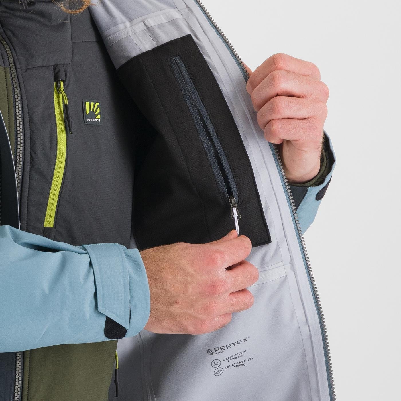 MIDI SHELL JACKET WOODL.GRAY/SMOKE BLUE | 2511019-008 2025-26