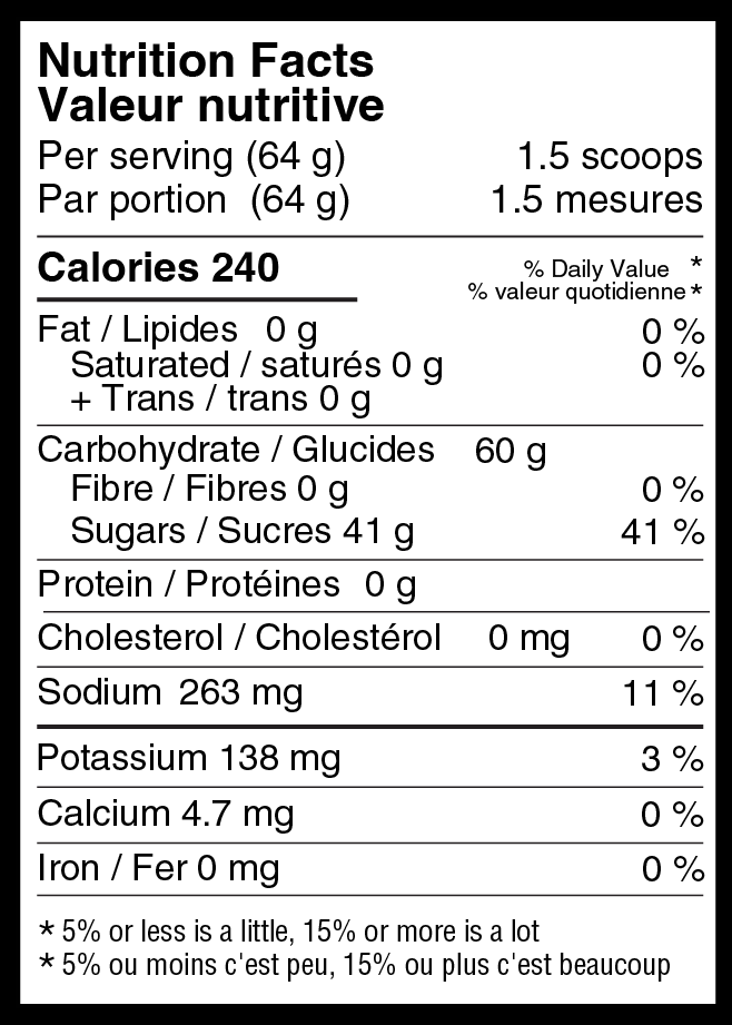 Boisson d'effort Boost Energy™ Neutre 60 - Sac  2026