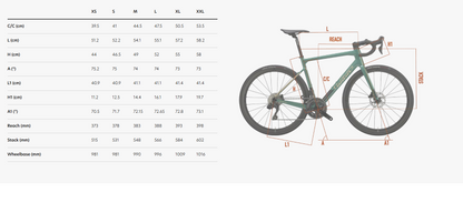 GARDA+STEMMA S2     E5065IX G42 Green Gold Glossy 	SHIMANO 105 Di2 2x12 R7170	MICHE REFLEX DX    2026