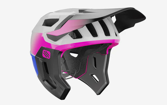 CASQUE VTT  Terraform Pro    Couleur: White/Pink/Cyber Blue Shiny    2026