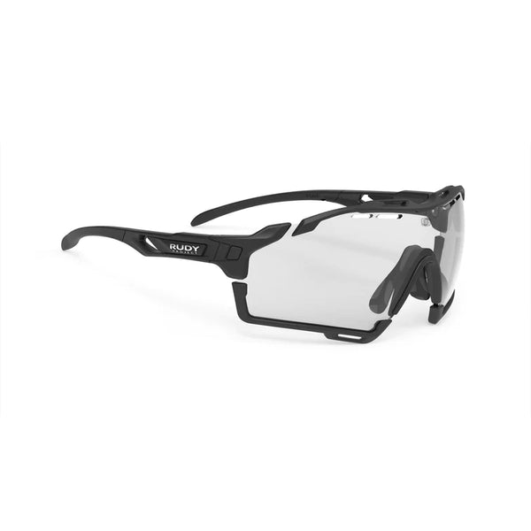 LUNETTE LIGNE DE COUPE/CUTLINE   Couleur : Matte Black Frame with ImpactX Photochromic 2 Black Lenses Black Bumpers