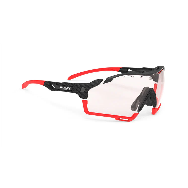 CUTLINE GLASSES CUTLINE CARBON FRAME WITH IMPACTX-2 PHOTOCHROMIC CLEAR TO RED LENSES RED BUMPER 2026