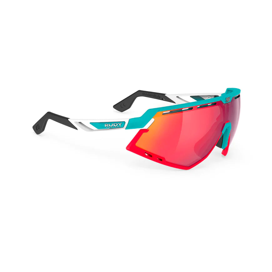 DEFENDER GLASSES /Color: Emerald-White Matte With Multilaser Red Lenses Red Fluo Bumpers IN STOCK 2026