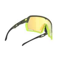Lunette  rudy  Kelion   Couleur : Monture Kelion Olive Matte avec verres jaunes Multilaser