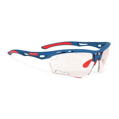 LUNETTES  PROPULSE   Couleur : Pacific Blue Matte Frame with ImpactX Photochromic 2 Red Lenses