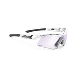 Tralyx+ Slim  Couleur : Tralyx Plus Slim Golf White Gloss Frame with ImpactX Photochromic 2 Laser Purple Lenses