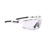 LUNETTE  Tralyx+   Couleur : Tralyx Plus Golf White Gloss Frame with ImpactX Photochromic 2 Laser Purple Lenses