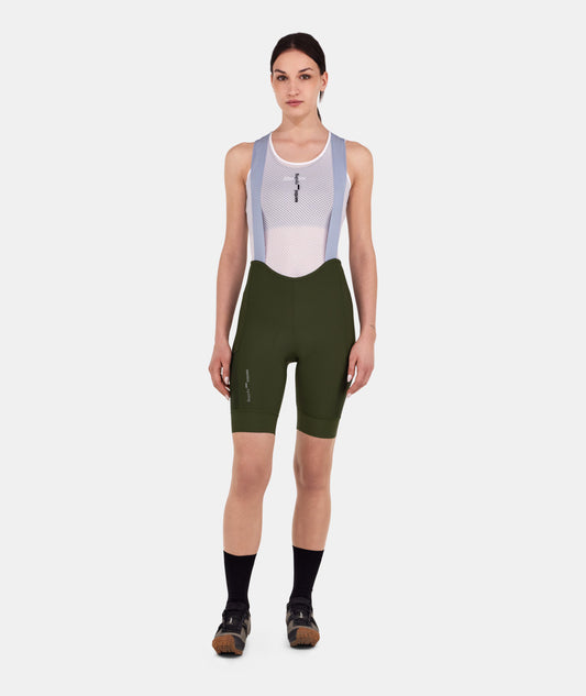 WOMEN'S CARGO BIB SHORTS 5S1062C3WCARGO GRAVEL FOREST GREEN 2026