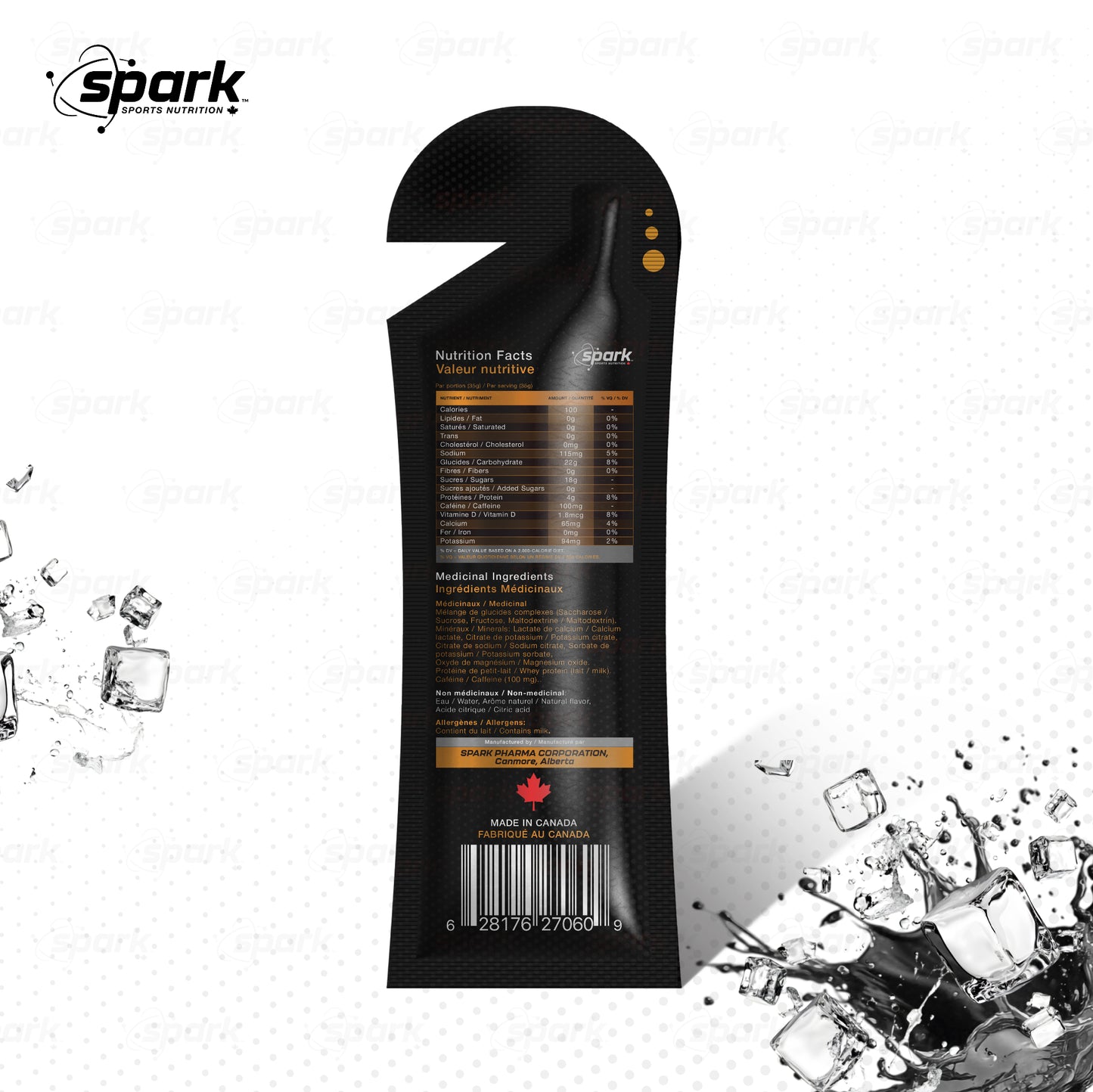 SPARK GELS  COLA  sans caféine  2026