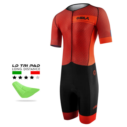 SILASPORT ELITE CLASSY STYLE RED TRI-SUIT UNISEX 2026