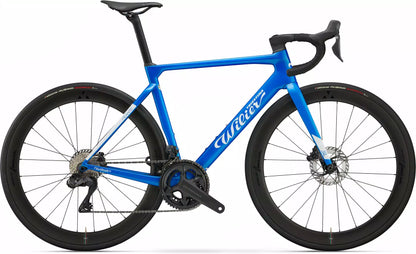 FILANTE SL +Z BAR   E639F3C (with carbon Z BAR)    F19 Blue, White - Glossy  	SRAM FORCE AXS E1 2x12	MICHE SWR EVO 50 CARBON 2026