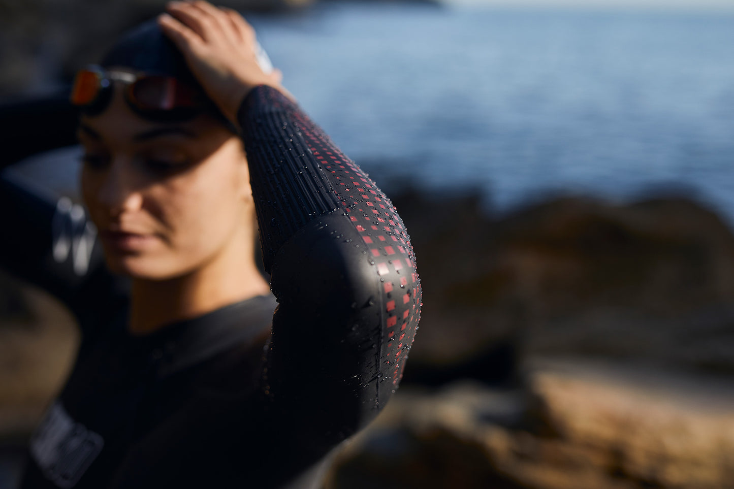 WETSUIT FLEX WOMEN BLACK/RED 2025