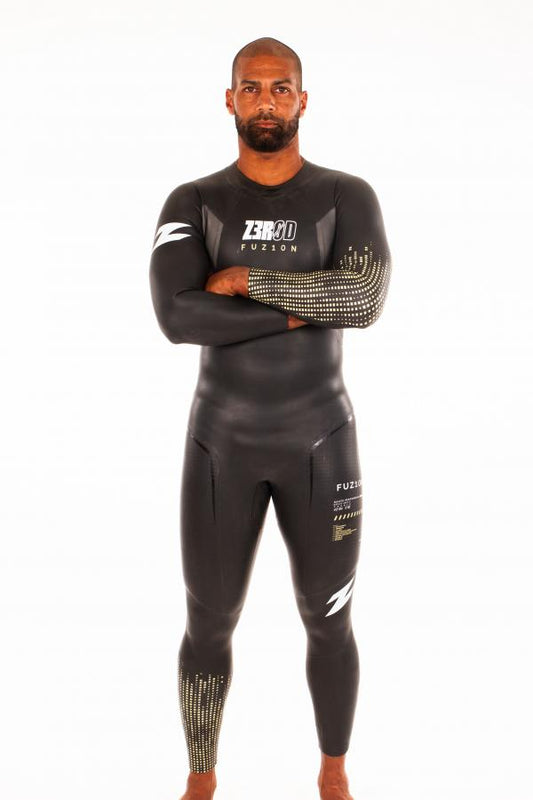 WETSUIT FUZION MEN BLACK/GOLD 2025