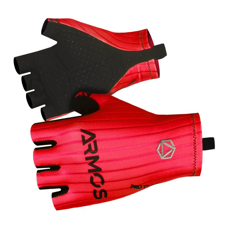 ARMOS PRO AERO CHRONO RED SHORT GLOVES 3663