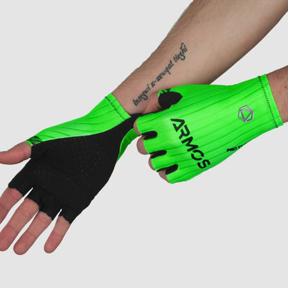 ARMOS PRO AERO CHRONO FLUO GREEN SHORT GLOVES 3664