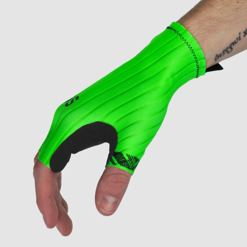 ARMOS PRO AERO CHRONO FLUO GREEN SHORT GLOVES 3664