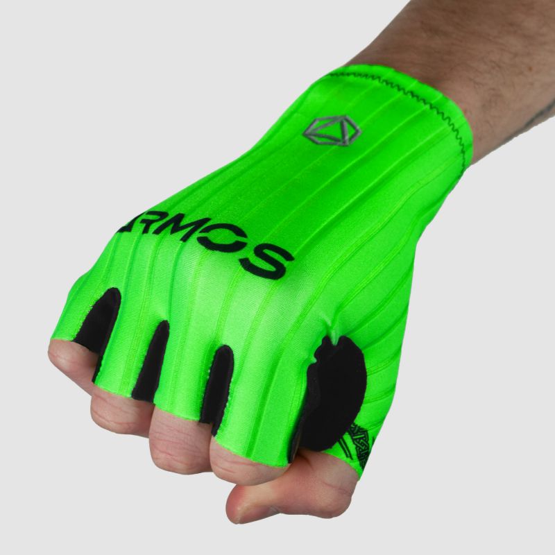 ARMOS PRO AERO CHRONO FLUO GREEN SHORT GLOVES 3664