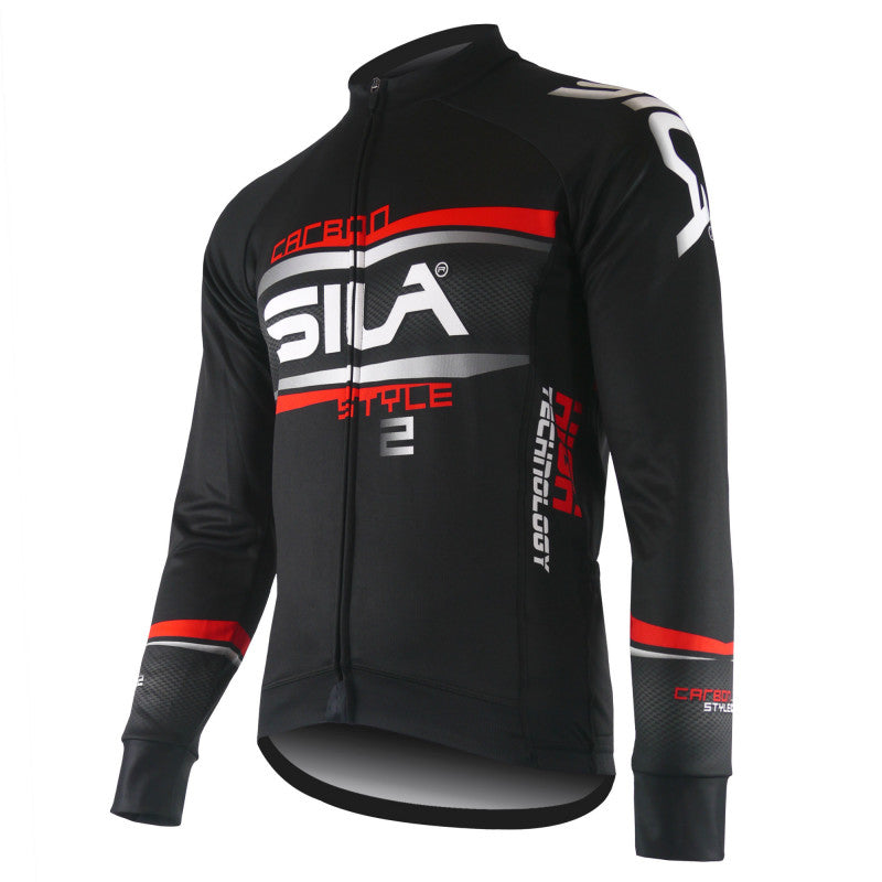 SILA CARBON STYLE 2 WINTER THERMAL JACKET - black/red in stock only