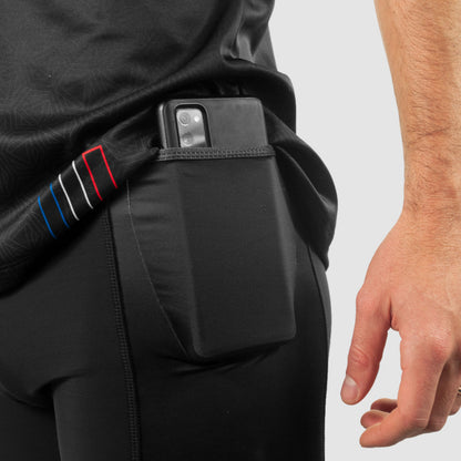 ARMOS TALISMAN BLACK RUNNING SHORTS