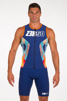 TRIFONCTION     SINGLET HOMME racer kubik block