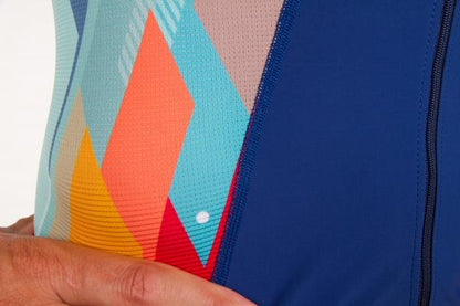 Men's singlet tri-function racer kubik block