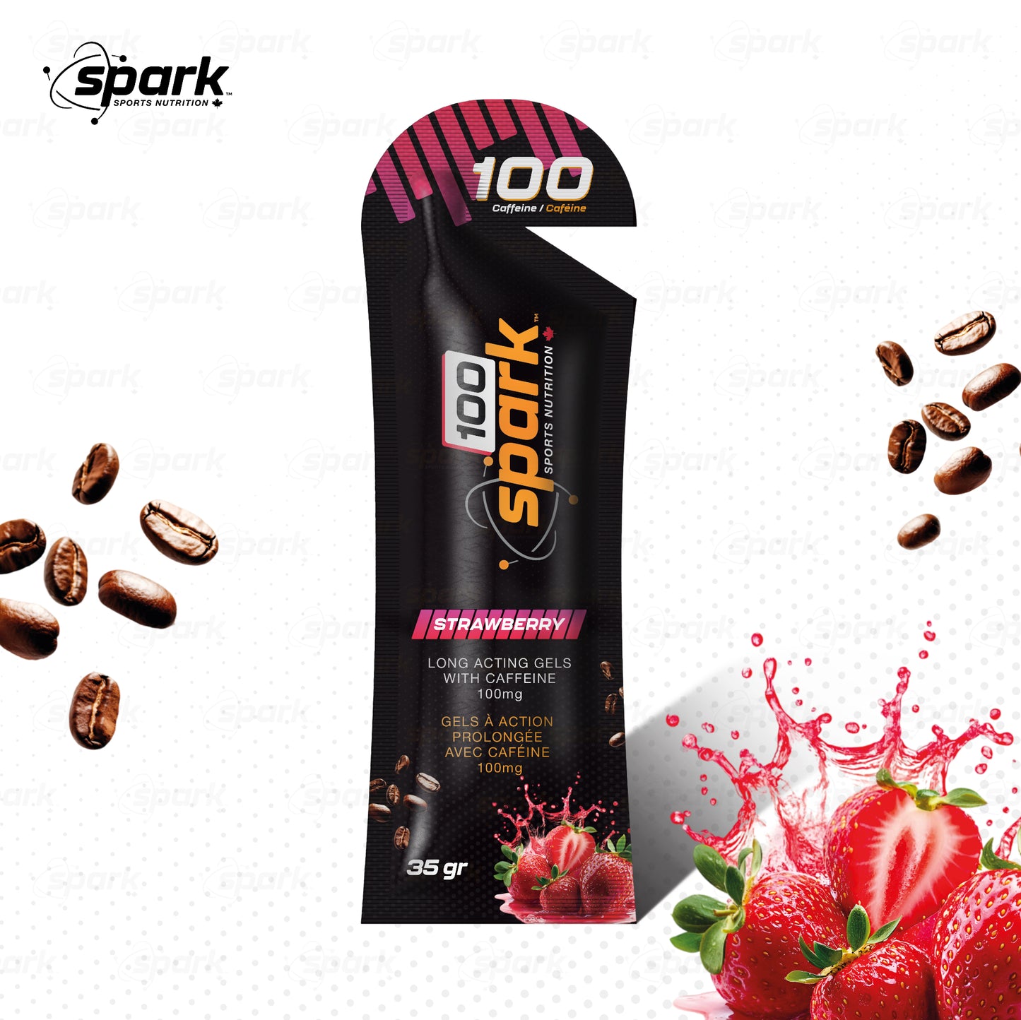 SPARK GELS  100  fraise 35 g MG CAFÉINE  2026