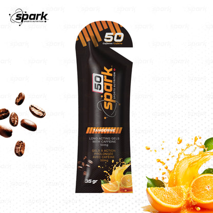 SPARK GELS  50  TANGERINE  50 MG CAFÉINE  2026