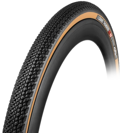 PNEU Gravel Thundero  pneu terrain mixed  THUNDERO  700X48  TUBELESS  2025  BLACK-BEIGE