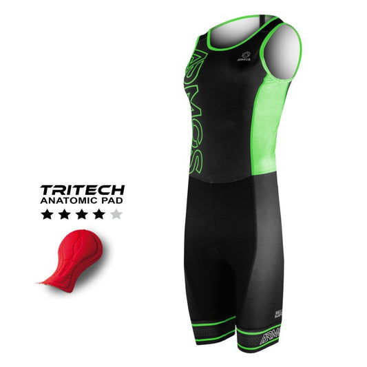 WOMEN'S TRISUIT CD ARMOS NEON FLUO GREEN SM - Fluo Green 2026