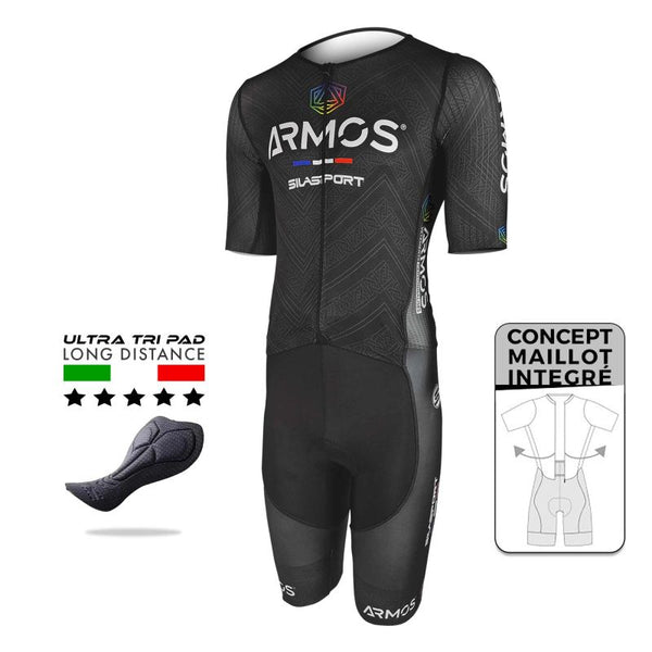 LD PRO RACE ARMOS TEAM BLACK mixed 2025 TRI-SUIT
