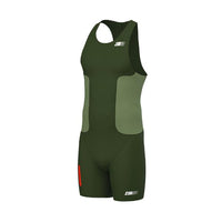 RACER MEN TRISUIT   CEDAR GREEN